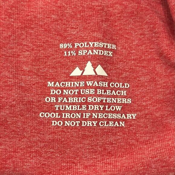 REI Women's Lightweight Base Layer Half-Zip Top Red Space Dye Size L - Picture 7 of 7